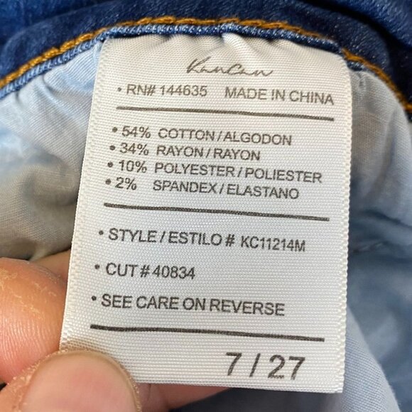 KanCan Women's Jeans Size 27 Skinny Fit Blue Denim - Picture 6 of 12